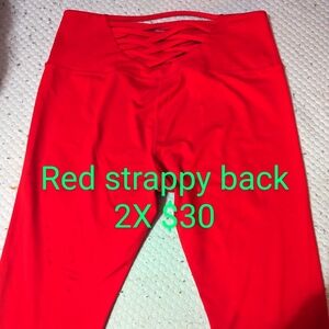 Fitbit Apparel Size 2X Red strappy back